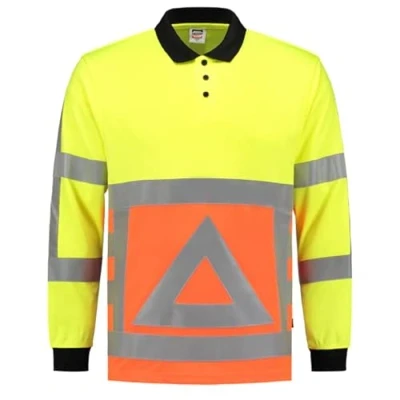 Afbeelding van Tricorp poloshirt verkeersregelaar 203002 fluor geel / oranje maat M