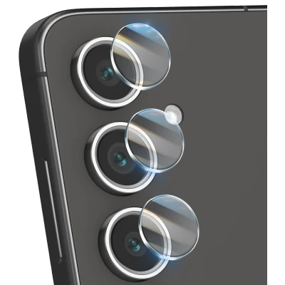 Afbeelding van 3mk, Camera Beschermer Geschikt voor Samsung Galaxy S24 FE Hybride Glas Set van 4, Transparant