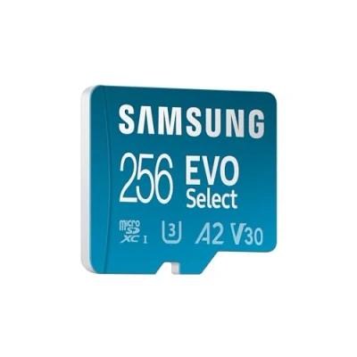 Afbeelding van Samsung EVO Select (2024) microSD kaart + SD adapter 128 GB voor UHS I U3 Full HD smartphone en tablet 160 MB/s MB ME256SA/EU, 256