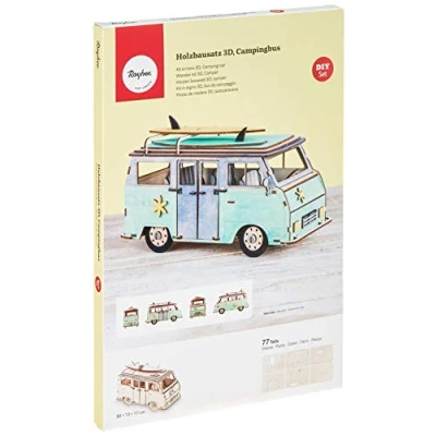 Afbeelding van Bouwset 3D campingbus 879