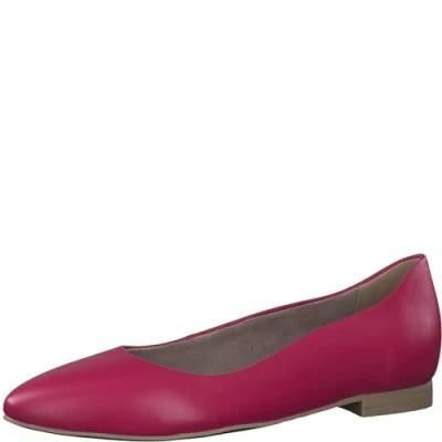 Afbeelding van Tamaris Dames 1 22119 42 ballerina&#039;s, leer Fuxia, 39 EU, Fuxia