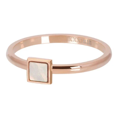 Afbeelding van Pink shell stone square 17