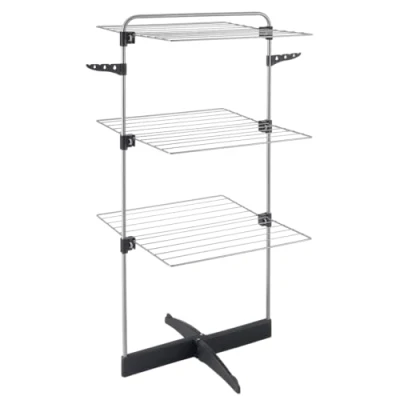 Afbeelding van Tomado Metaltex Thunder Droogtoren 22 Meter Grijs kledinghangerhouders 5 jaar garantie