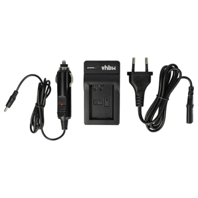 Afbeelding van vhbw Oplader compatibel met Sony Alpha 6400, 6500, 7, 7 II, 7R, 7R 7S camera, laadstation + sigarettenaansteker adapter, laadindicator