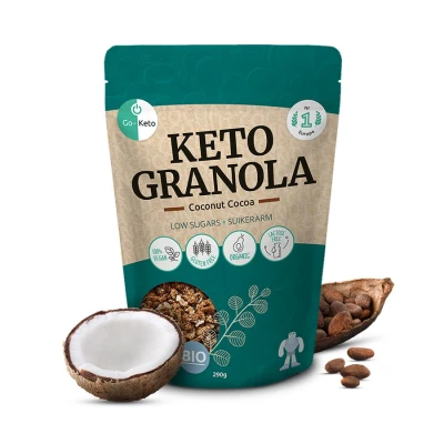 Afbeelding van Go Keto Bio Granola Kokos Cacao (290 gr)