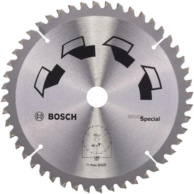 Afbeelding van Bosch Accessories Special 2609256890 Hardmetaal cirkelzaagblad 184 x 16 mm Aantal tanden: 48 1 stuk(s)