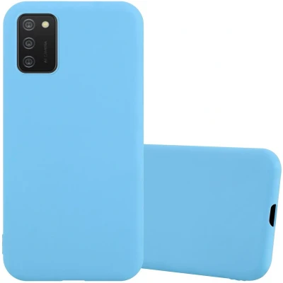 Afbeelding van Cadorabo Hoesje geschikt voor Samsung Galaxy A02s in CANDY BLAUW Beschermhoes gemaakt van flexibel TPU silicone Case Cover