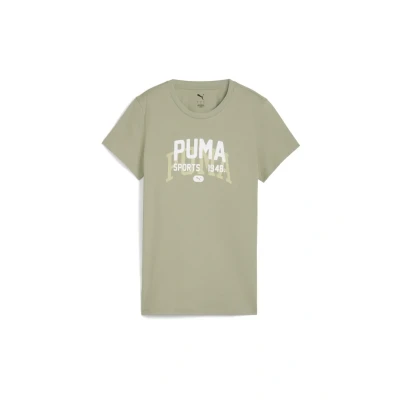 Afbeelding van Graphic Varsity T shirt voor Dames, Maat S PUMA