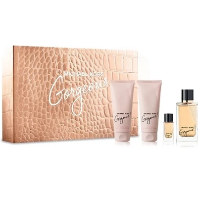 Afbeelding van Michael Kors Gorgeous! EDP 100 ml + Body Lotion Shower Gel Miniatuur Geschenkset dames