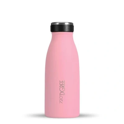 Afbeelding van 720DGREE Milkybottle roestvrijstalen drinkfles, 350 ml, blauw, water isolatiefles, duurzame coating, perfect voor kinderen, sport, school, geïsoleerde premium kwaliteit