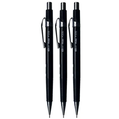 Afbeelding van Pentel P205 P200 A 0,5 mm, zwart, 3 stuks