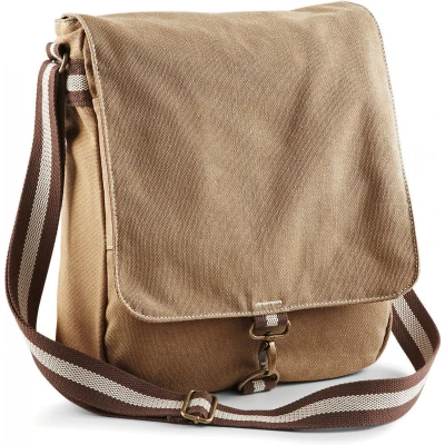 Afbeelding van Quadra Vintage Canvas Messenger QD611 Sahara