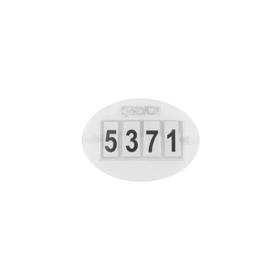Image de Eskadron Numéros de Dossards Quick Pin 4 Blanc Paire
