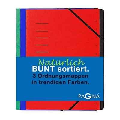 Afbeelding van Pagna Set van 3 sorteerders, 12 vakken, basic, gesorteerd