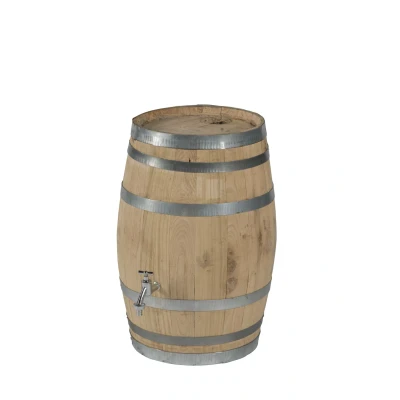Afbeelding van Regenton 50 liter nieuw met vulgat in deksel en verchroomde kraan Vatenhandel Stijf