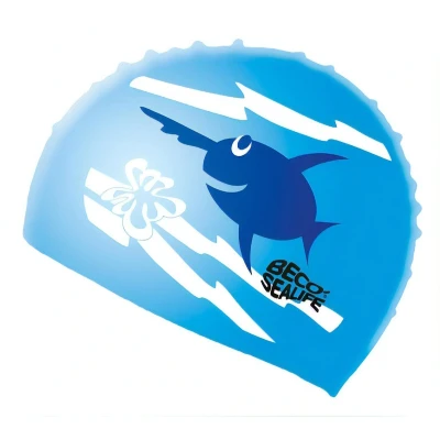Afbeelding van Badmuts Blauw Sealife Beco