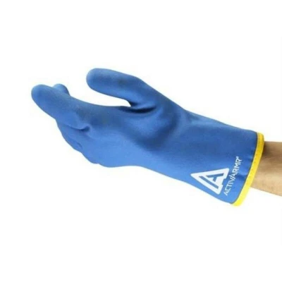 Image de ANSELL 97 681 ACTIVARMR Paire de gants bleus en PVC 97681080
