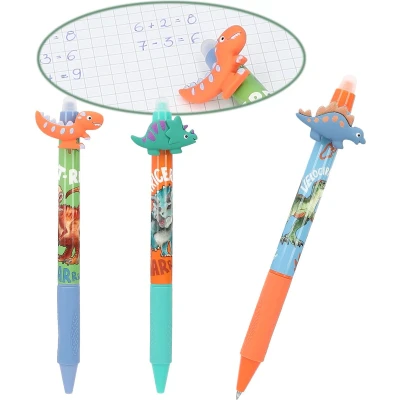 Afbeelding van Dino World uitgumbare gelpen