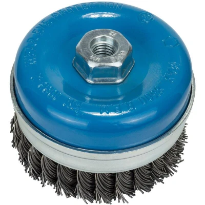 Afbeelding van Bosch Accessories 2609256508 Komborstel voor haakse en rechte schuurmachine geribbelde draad, vermessingd, 100 mm 1 stuk(s)