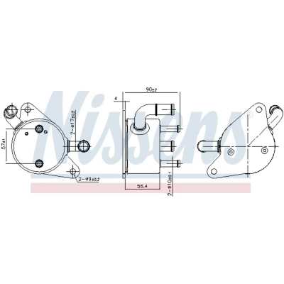 Afbeelding van Nissens Oliekoeler motorolie 91284