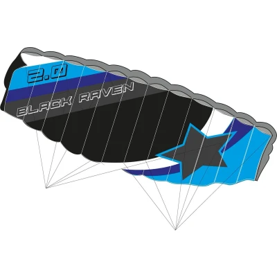 Afbeelding van Matrasvlieger Black Raven 2.0, 200 cm.Kn