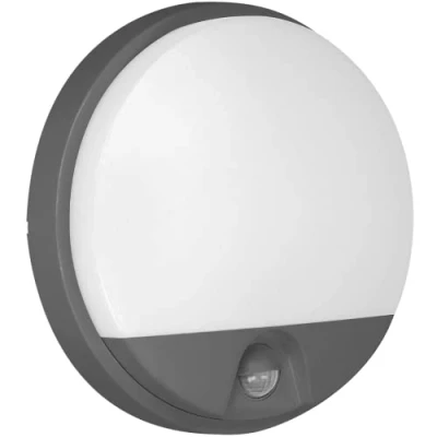 Afbeelding van Buitenlamp met Bewegingssensor AGAT Tuinverlichting 4000K Buitenverlichting IP54 Muurlamp 800lm Wandlamp buiten IK08 Antraciet