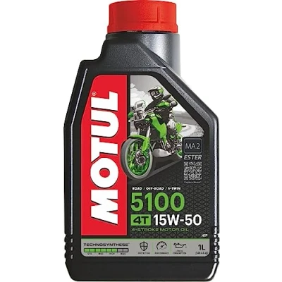 Image de Huile moteur MOTUL 5100 4T 15W50 Semi synthèse 1L