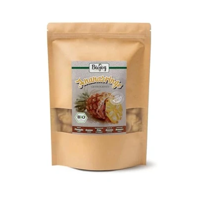 Afbeelding van Biojoy Biologische gedroogde ananas (500 g), hele plakjes