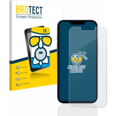 Afbeelding van BROTECT Screenprotector voor Apple iPhone 13 Pro Folie Beschermfolie Beschermglas matte