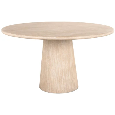 Afbeelding van Richmond Interiors Fictus Travertijn Eettafel Rond Ø140 cm