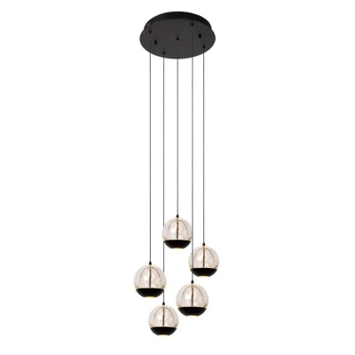 Afbeelding van Lucide SENTUBAL Hanglamp 5xGeïntegreerde LED Zwart