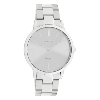 Afbeelding van OOZOO Vintage series zilverkleurige horloge met roestvrijstalen armband C20027 Ø38