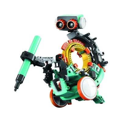 Afbeelding van Construct &amp; Create 5 in 1 Mechanical Frances Coding Robot Experimenteerset DIY Bouwpakket Programmeren STEM Speelgoed 74095