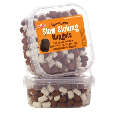 Afbeelding van Dynamite Baits Slow Sinking Nuggets Super Fishmeal Kleur : Brown &amp; White