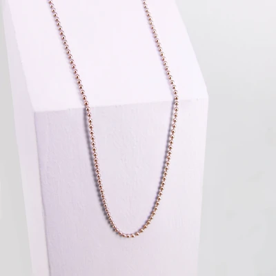 Image de Ponytail&amp;Co Collier avec des boules Or Rose 42cm