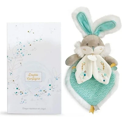 Image de Peluche Doudou et Compagnie Lapin de Sucre Vert amande