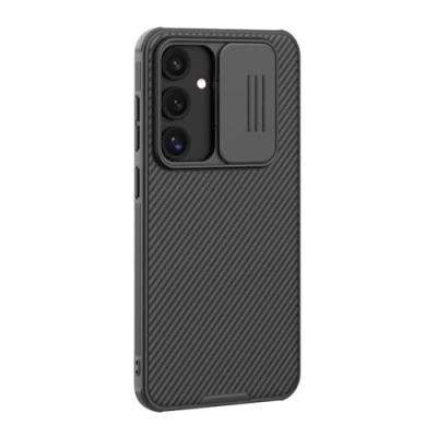 Afbeelding van Nillkin CamShield Hoesje Geschikt voor Samsung Galaxy S24 FE Back Cover met Camera Slider Extra Bescherming Zwart