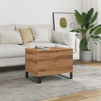 Image de vidaXL Table basse chêne artisanal 60x44,5x45 cm bois d&#039;ingénierie857441