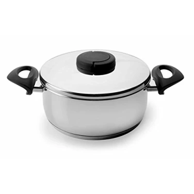 Afbeelding van Lacor Braadpan met deksel Study INOX 18/10 20 CM.