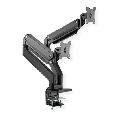 Afbeelding van ROLINE LCD dubbele arm, tafelmontage, gasveer, elk 5 draaipunten, max. 15 kg