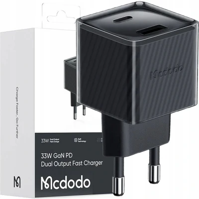 Afbeelding van Mcdodo® GaN Snellader Oplader Voor telefoon USB C A 33W