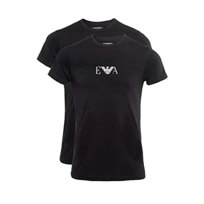 Afbeelding van Emporio Armani 2 PACK Tshirt print, Heren, Maat: Small, Black
