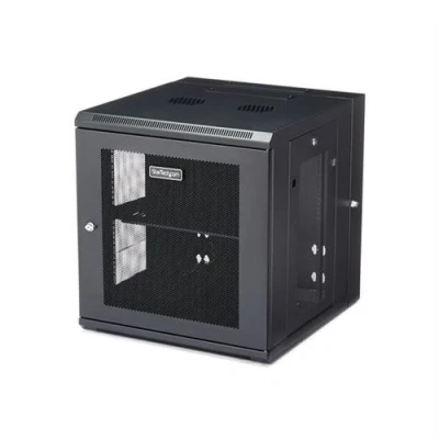 Image de StarTech.com 12U 19&quot; Wall Mount Network Cabinet 20&quot; Deep 4 Post Hinged Locking IT Computer Equipment Enclosure with Shelf Flexible Vented Switch Depth Data rack Cisco 3850 2960 Series (RK1224WALHM) Armoire de montable sur