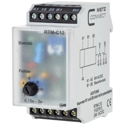 Afbeelding van Metz Connect 11027613 RTM C12 Tijdrelais 24 V/AC, V/DC 1 stuk(s) 2x wisselcontact