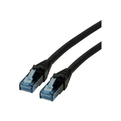 Image de Roline Cordon de raccordement RJ 45 (M) pour 15 m UTP CAT 6a sans halogène moulé bloqué noir