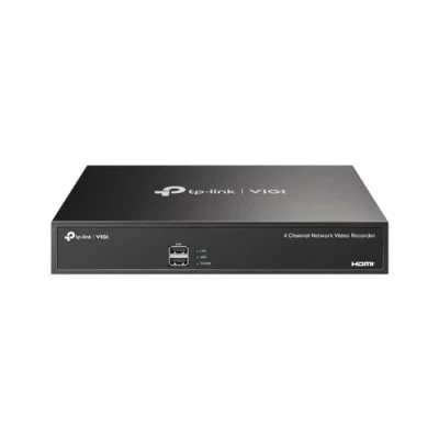 Afbeelding van TP Link VIGI NVR1004H 4 kanaals netwerkvideorecorder, live weergave en synchrone weergave, 4K HDMI video uitgang, H.265+, 1x SATA tot 10TB, intelligente detectie, afstandsbediening