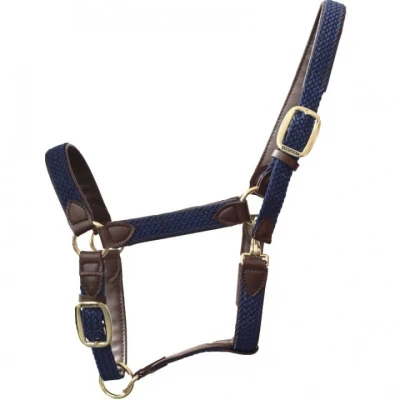 Afbeelding van Kentucky Halster Gevlochten Nylon Navy Cob