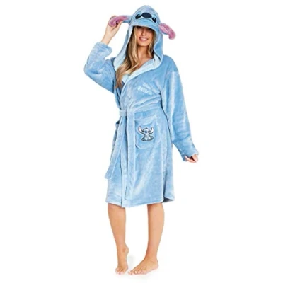 Afbeelding van Disney Dames kamerjas van fleece Stitch, Blauw