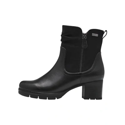 Afbeelding van Jana Enkellaarsjes met plateauzool, Dames, Maat: 38, Black Textiel/ synthetisch