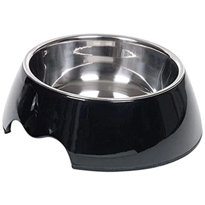 Afbeelding van Nobby eetbak Nobly melamine zwart 350 ml